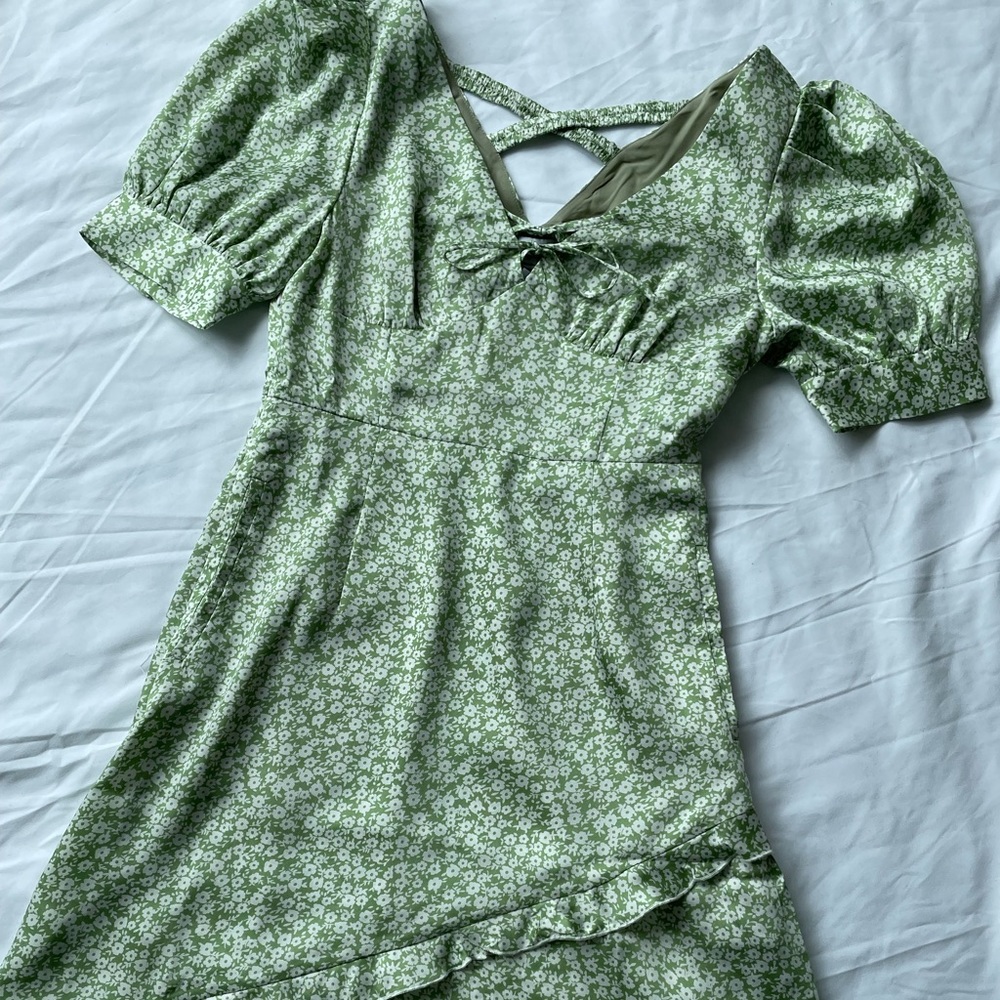 Petite Studio Virginia Dress-Mint Floral Size XS